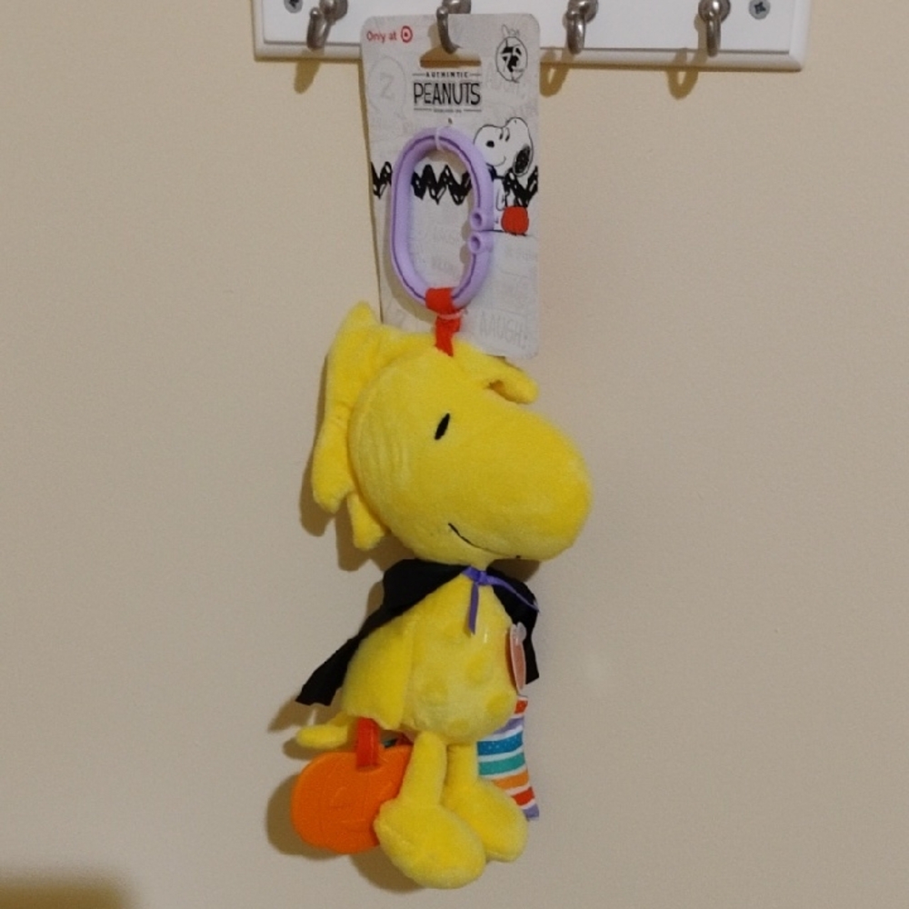 Peanuts Woodstock Yellow Plush Baby Activity Toy